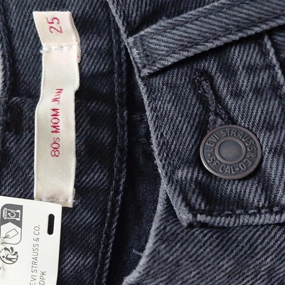 Levi's 80s Mom Jeans Stonewash Sz 2 Nwt - Picture 7 of 10